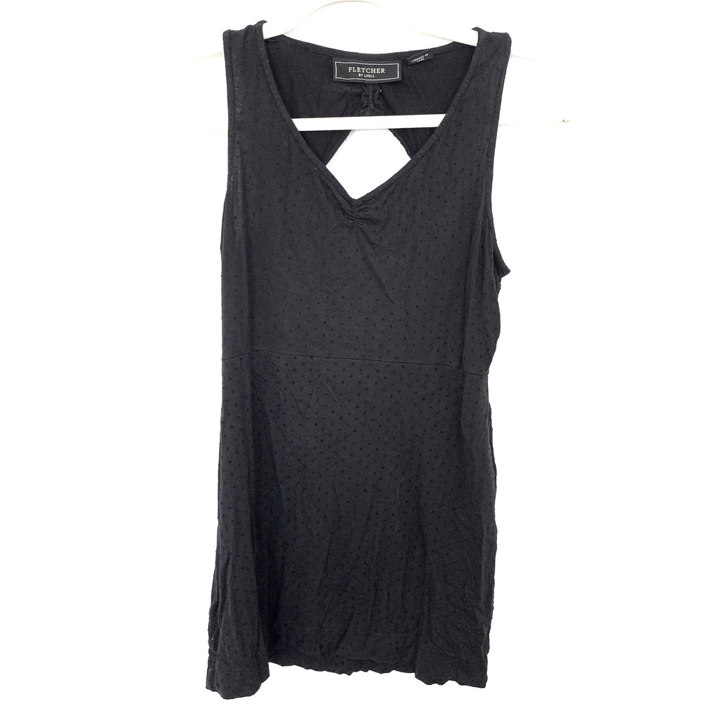 Fletcher by Lyell Black Sleeveless Cutout Mini Dress S
